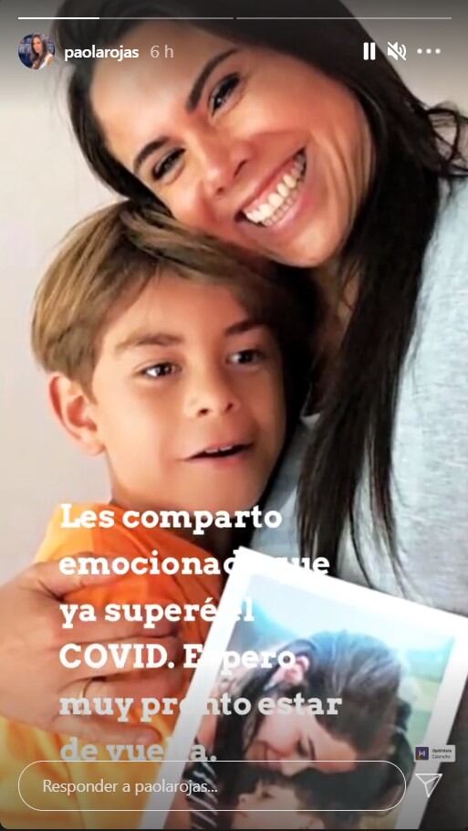 Publicación de Paola Rojas en Instagram