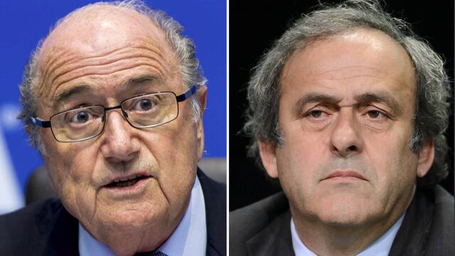 Joseph Blatter y Michel Platini