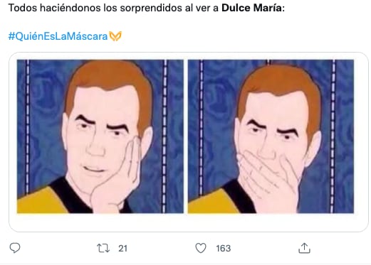 Memes de la eliminación de Dulce María como Leona en '¿Quién es la Máscara?'