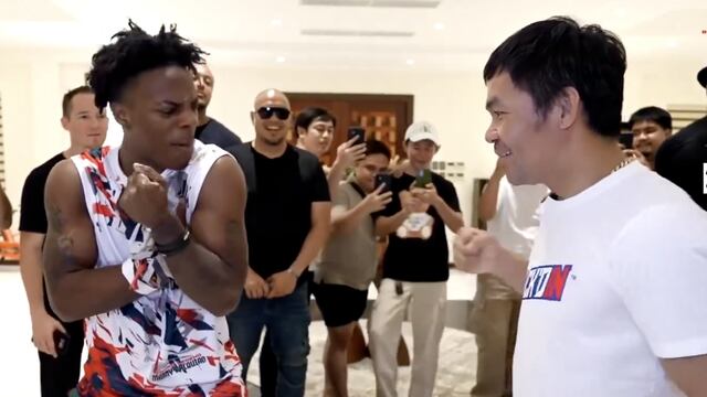 Famoso influencer le pide a Manny Pacquiao que le dé puñetazos en el cuerpo; la cosa no terminó bien