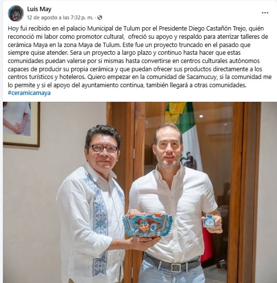 Azul Maya, el color que confrontó a Luis May y Anna Sofía Racansky