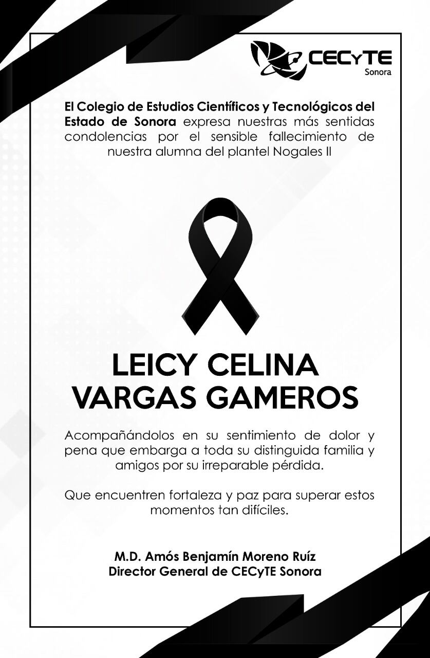 Lamentan feminicidio de Leicy