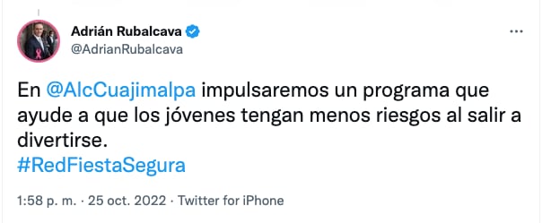 Adrián Rubalcava, alcalde de Cuajimalpa anuncia que está en contacto con los familiares la joven drogada en un baño de Hookah Bar