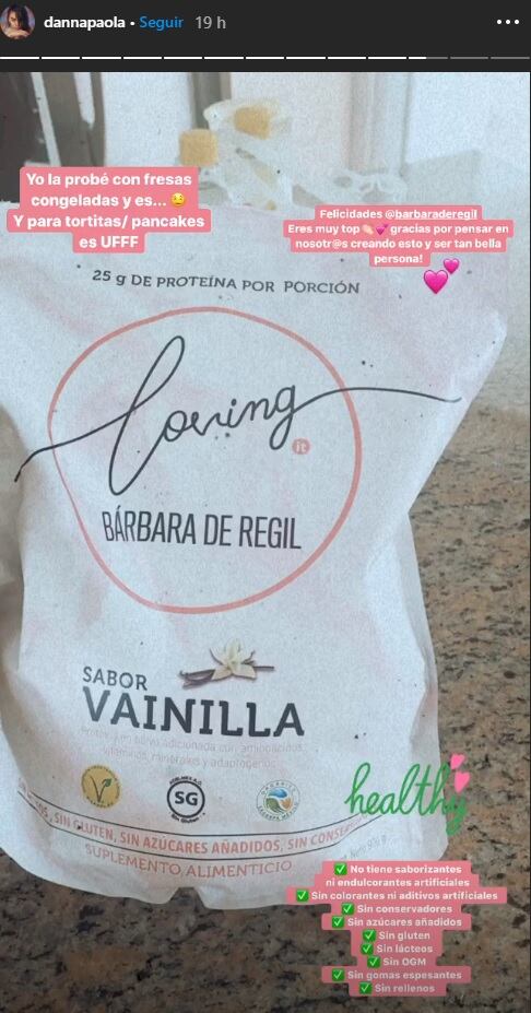 Danna Paola agradece regalo a Bárbara de Regil