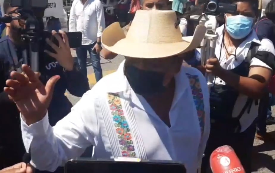 Félix Salgado Macedonio emite su voto