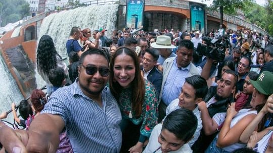 Libia Dennise García encabezó ceremonia de apertura de la Presa la Olla en Guanajuato