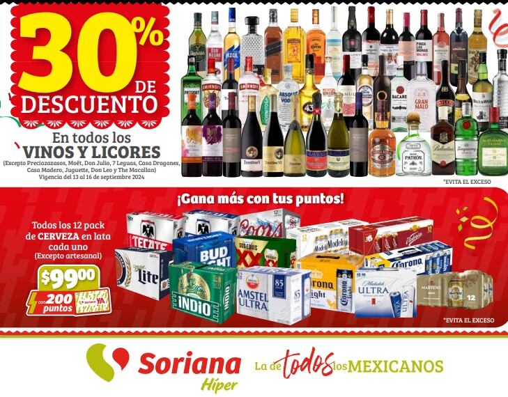 Ofertas Soriana hoy al 18 de septiembre por el Día de la Independencia 2024