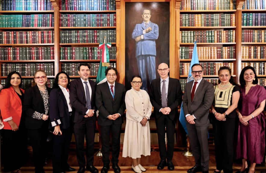 Rosa Icela Rodríguez se reúne con Volker Türk