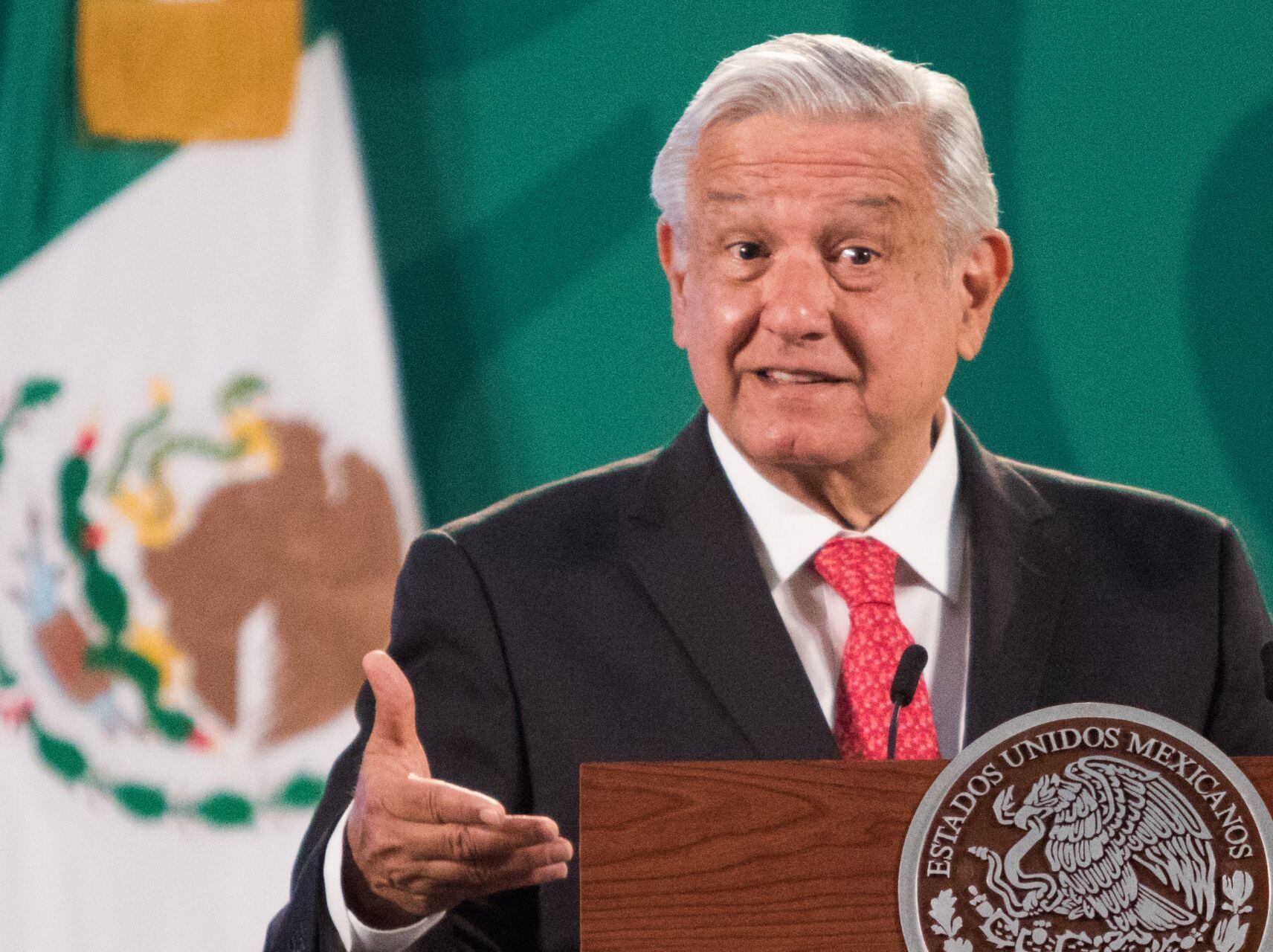 AMLO en su conferencia mañanera