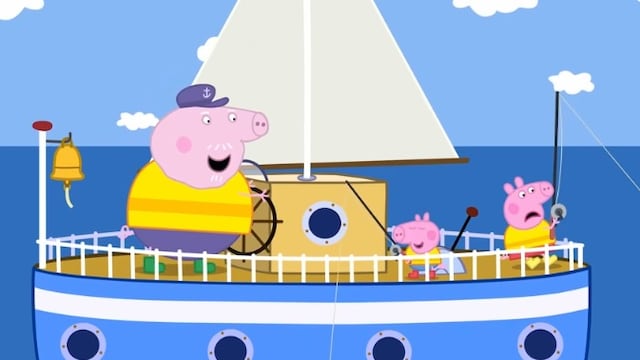 Capítulo Peppa Pig va a pescar con Abuelo Cerdito Día Mundial de la Pesca