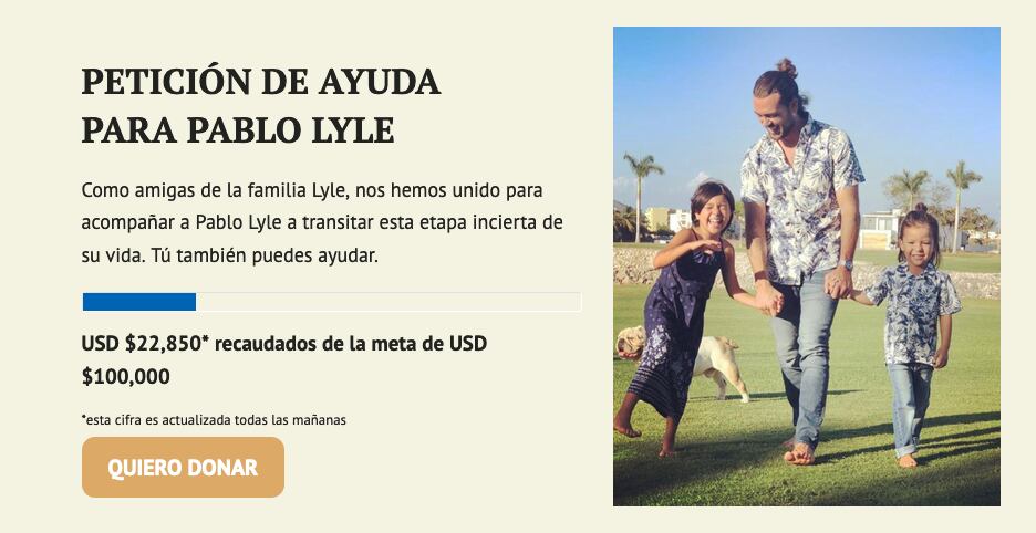 Pablo Lyle: Su familia pide donaciones para sus gastos legales.