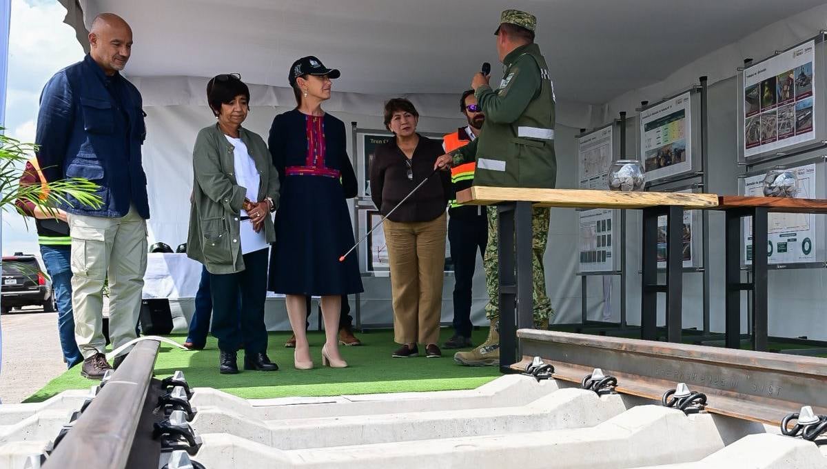 Claudia Sheinbaum reporta avance del 36% del Tren AIFA-Pachuca