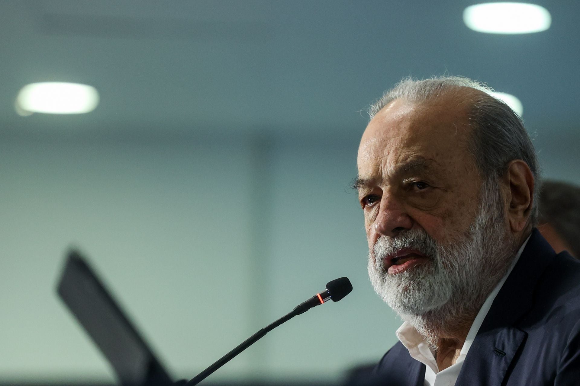 Carlos Slim en su conferencia de prensa 2026