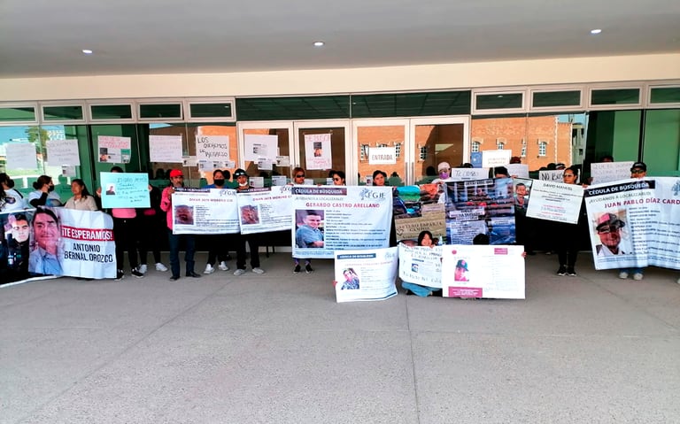 Manifestación de familiares de desaparecidos