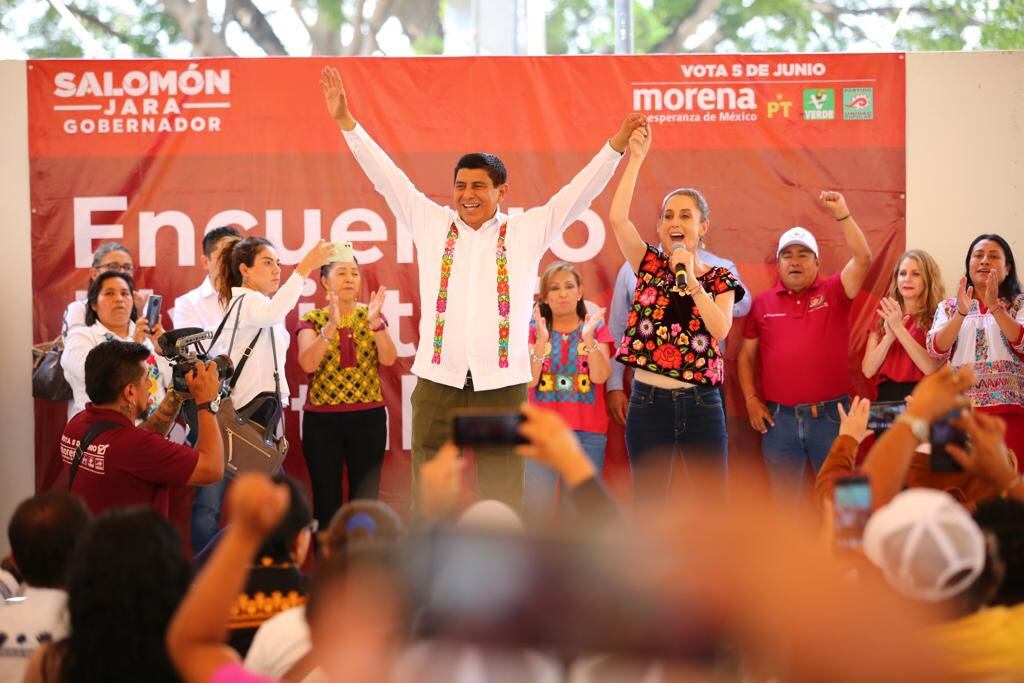 Claudia Sheinbaum y Salomón Jara