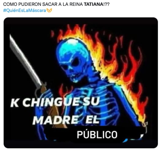 Memes salida de Tatiana como Carnívora de '¿Quién es la Máscara?'