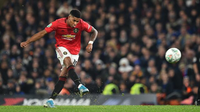 Marcus Rashford, delantero del Manchester United.