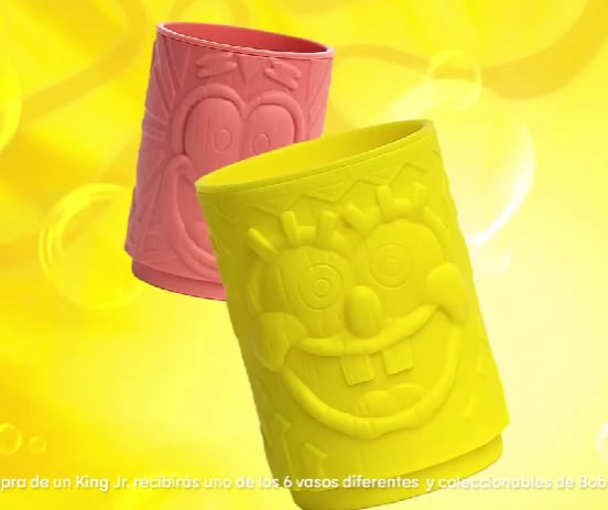 Vasos coleccionables de Bob Esponja