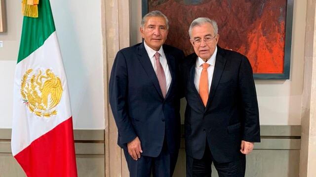 Rubén Rocha Moya y Adán Augusto López