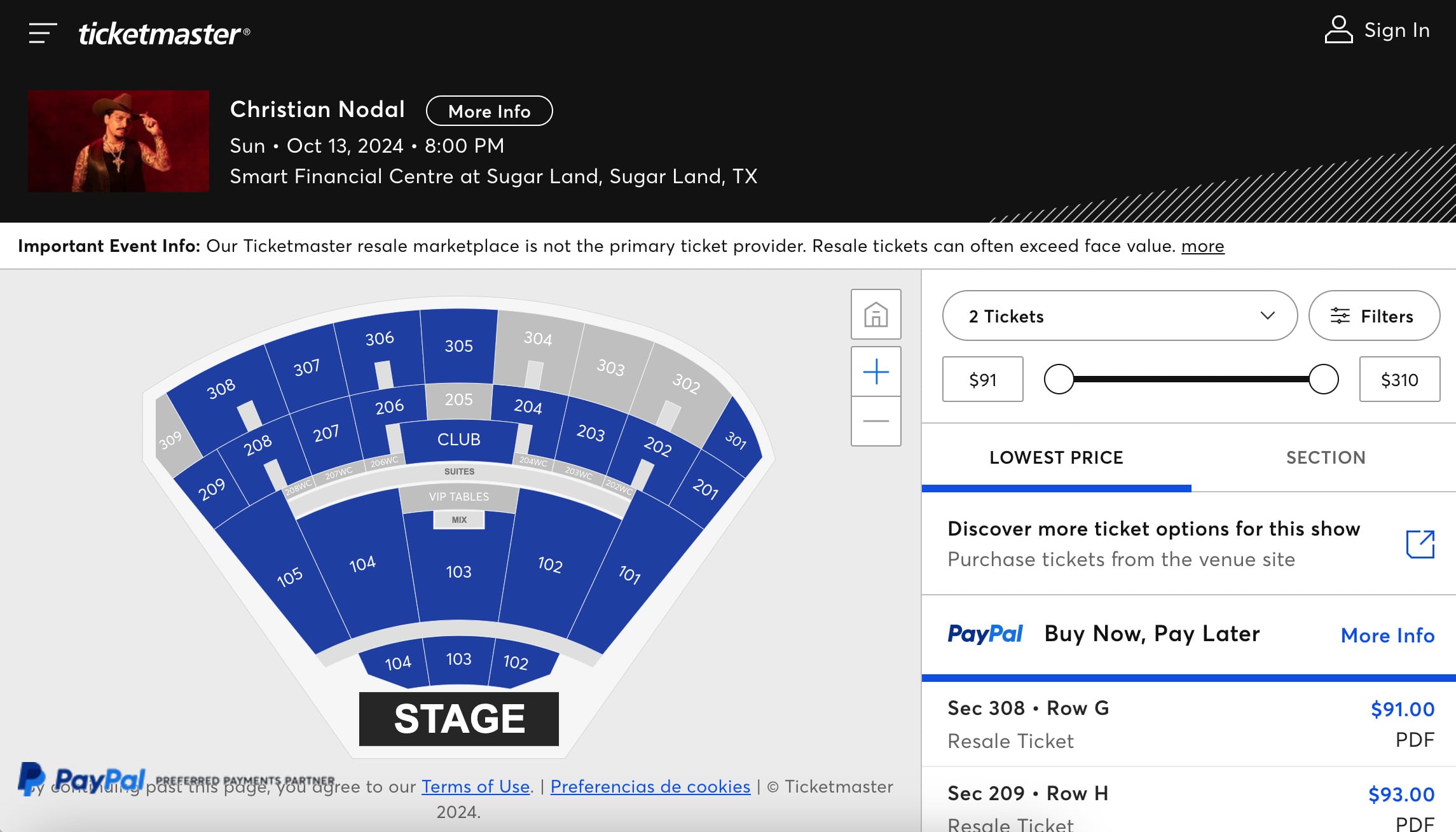 Boletos para los conciertos de Christian Nodal en Estados Unidos