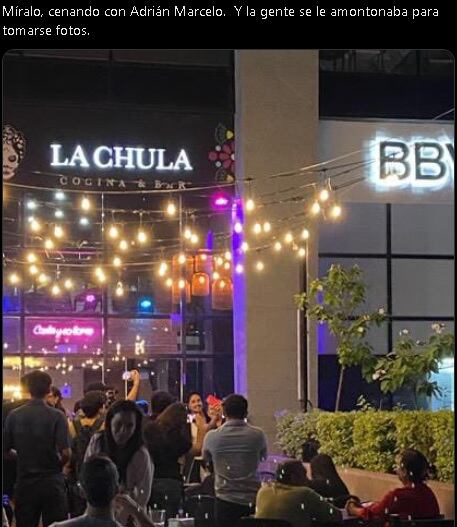 Aseguran que Sian Chiong cenó con Adrián Marcelo en su visita a Monterrey.