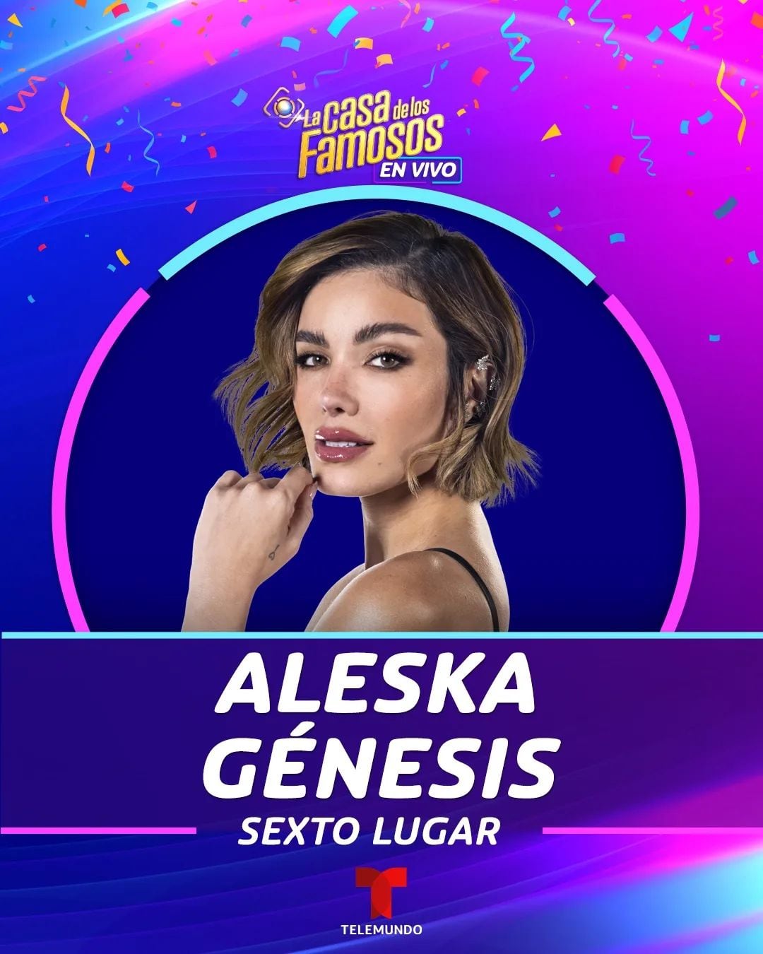 Aleska Génesis queda en sexto lugar de La Casa de los Famosos 2024 de Telemundo