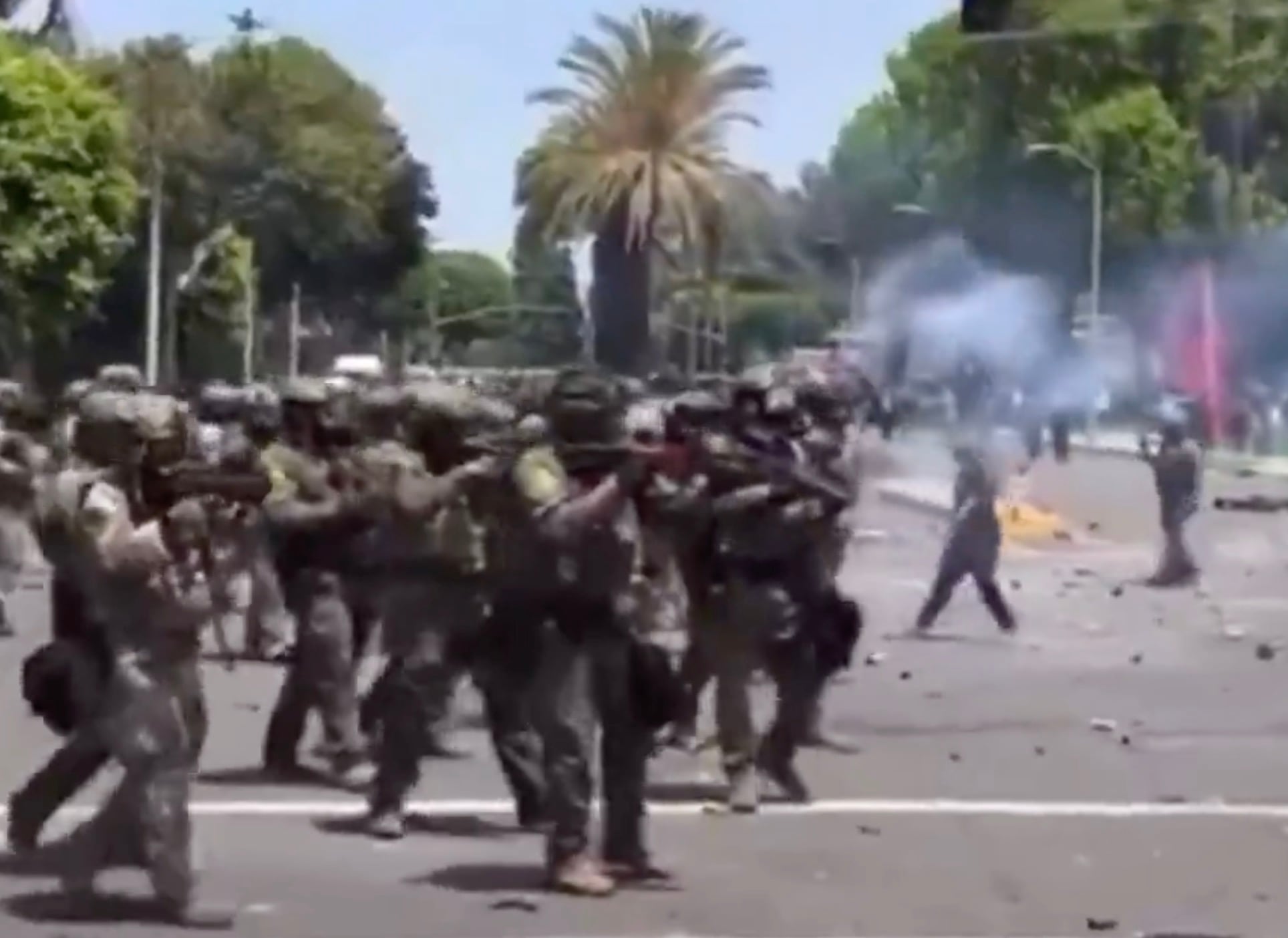 Protestas en Los Ángeles de migrantes mexicanos hoy 8 de junio
