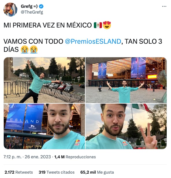 The Grefg llega a México para los Premios Esland 2023