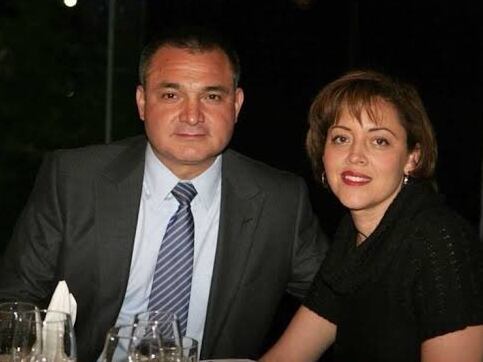 Genaro García Luna y su esposa Linda Cristina Pereyra