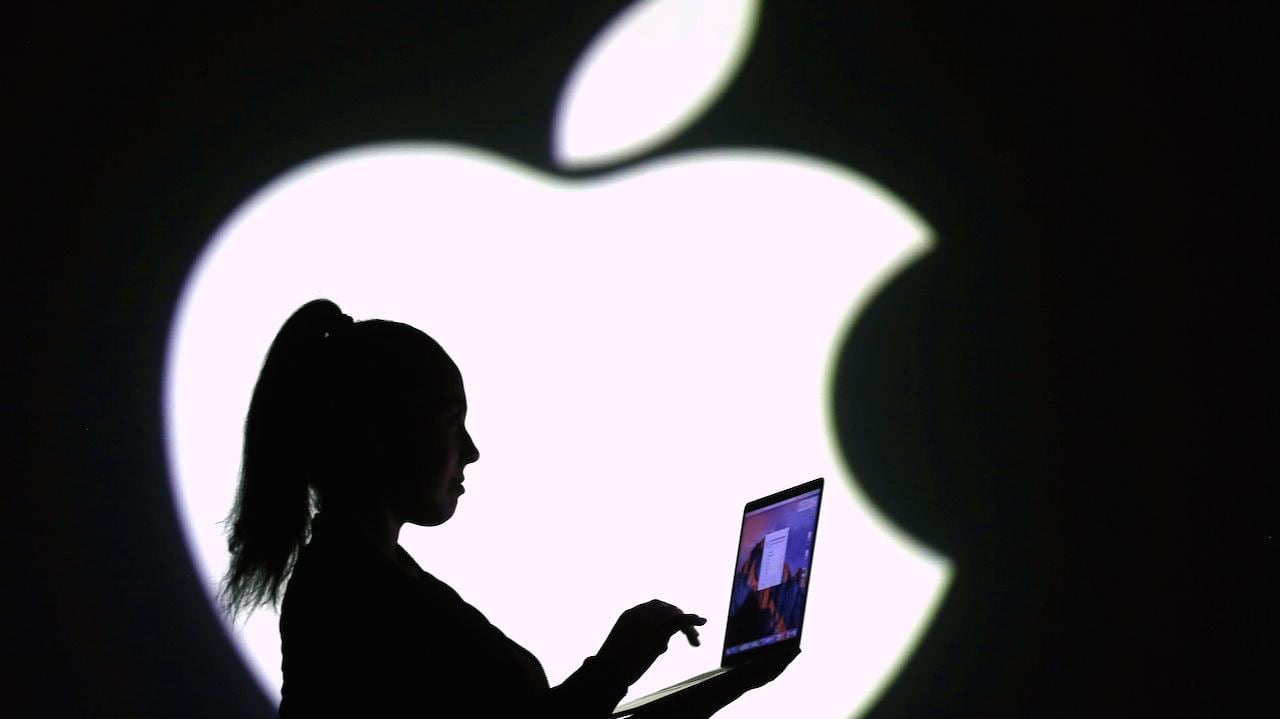 El logotipo de Apple.