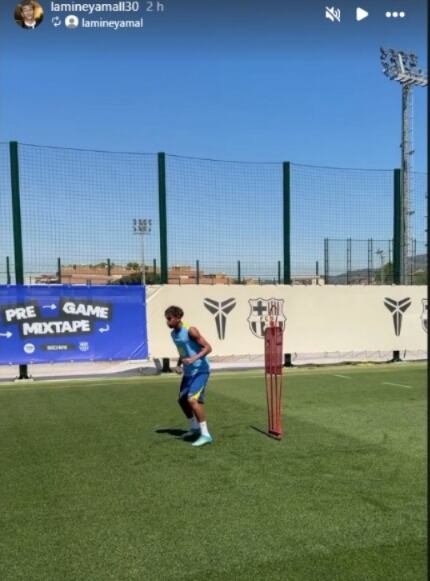 Lamine Yamal entrena rumbo al Mundial 2026