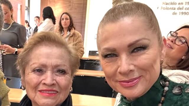 Leticia Calderón y su mamá, Carmen León