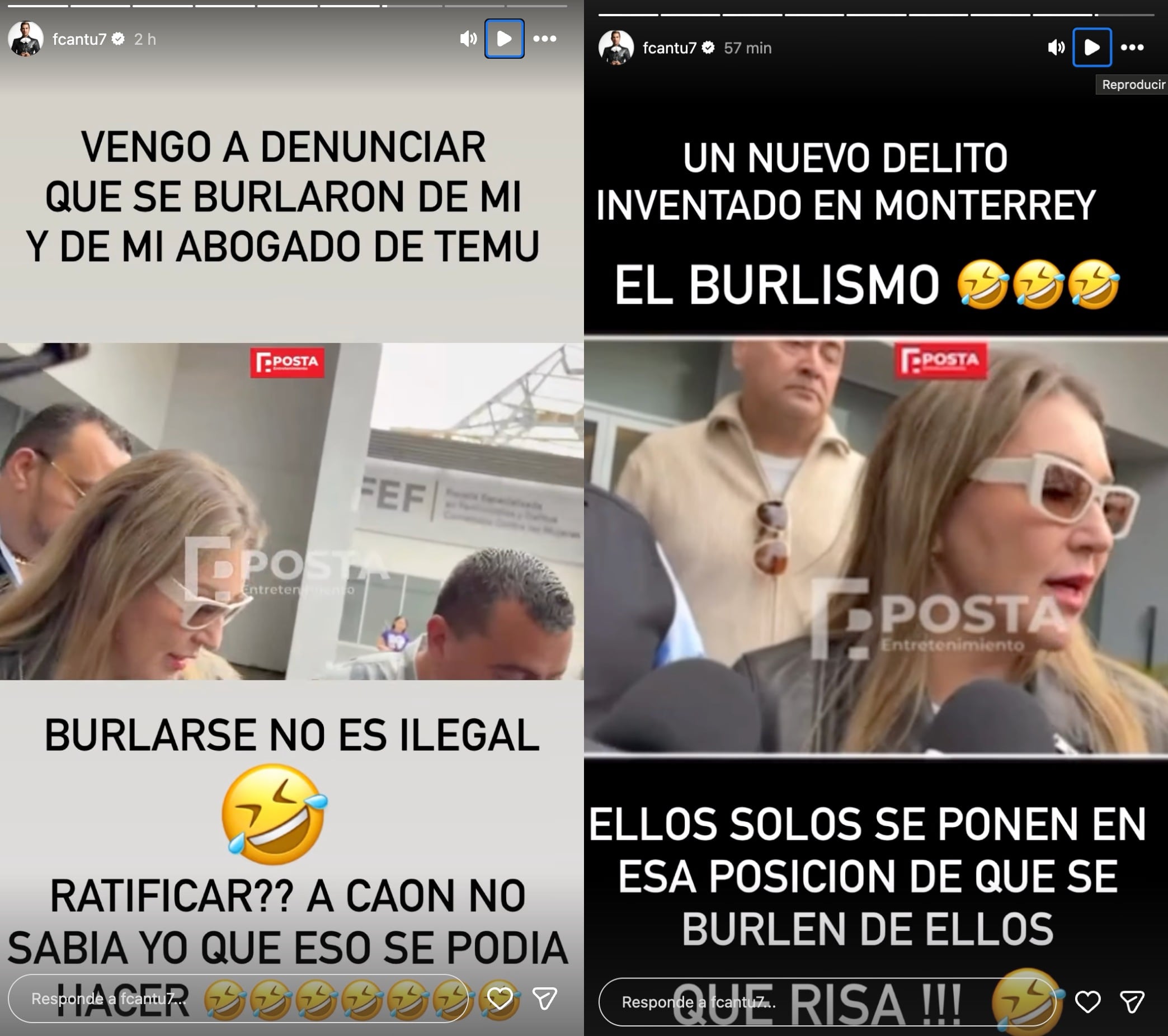 Francisco Cantú se sigue burlando de Alicia Villarreal