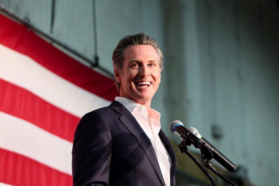 El gobernador de California, Gavin Newsom