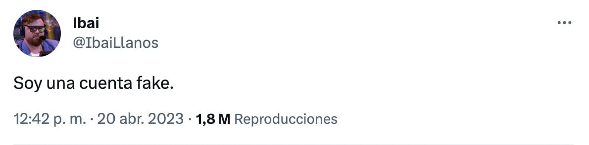 Ibai Llanos perdió el verificado de Twitter