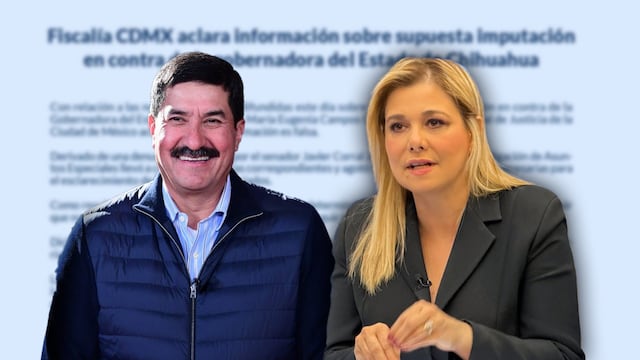 Fiscalía CDMX descarta delito en denuncia de Javier Corral contra Maru Campos