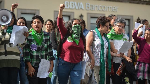 Marcha a favor del aborto en Veracruz