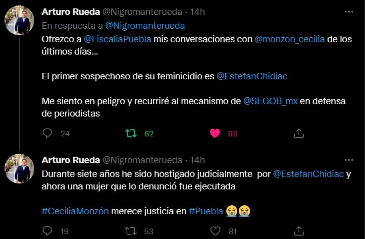 El periodista señala a Charbel Jorge Estefan Chidiac por muerte de Cecilia Monzón