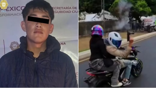 Capturan a motociclista que disparó al aire en Paseo de la Reforma, informa Pablo Vázquez