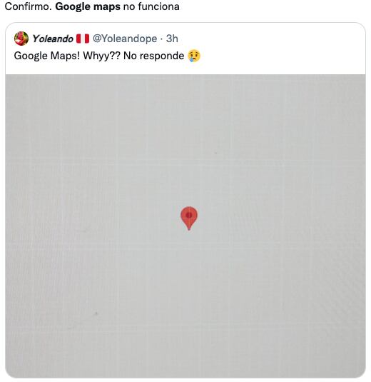 Memes sobre la caída de Google Maps