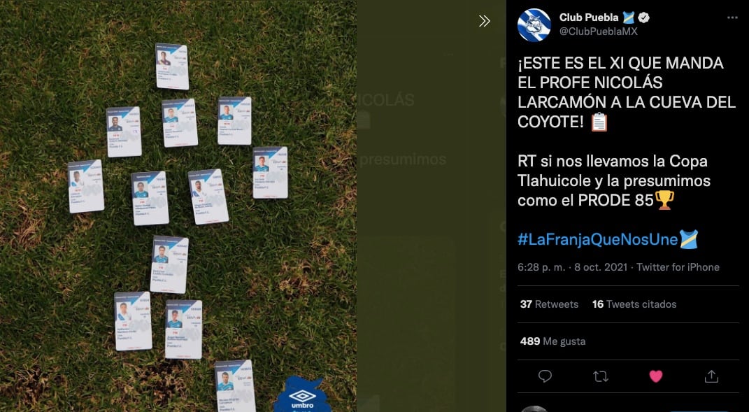 Puebla FC se burló del América en redes