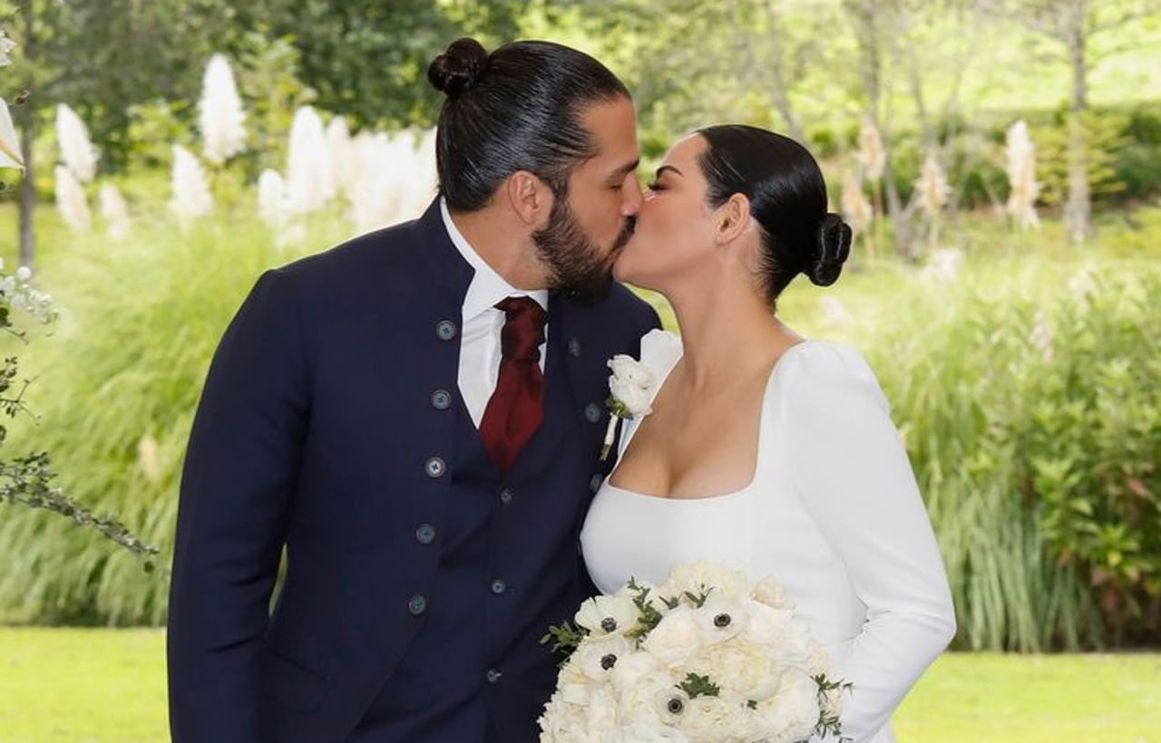 Maite Perroni y Andrés Tovar el día de su boda.