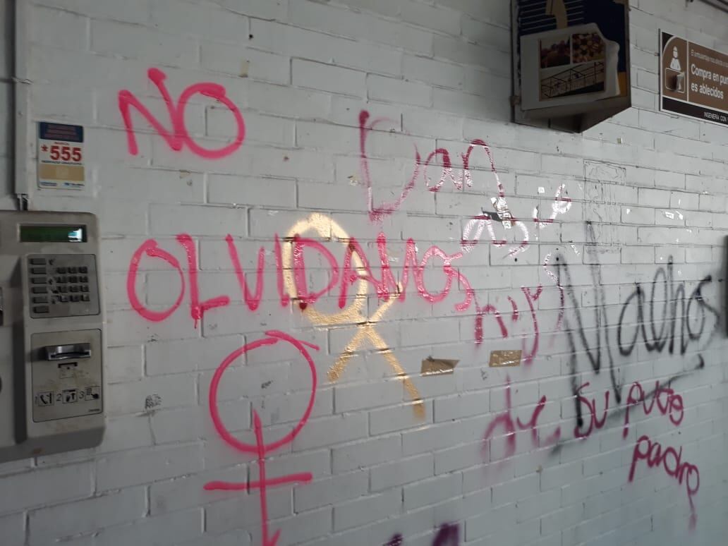 Protesta contra el acoso en la UNAM.