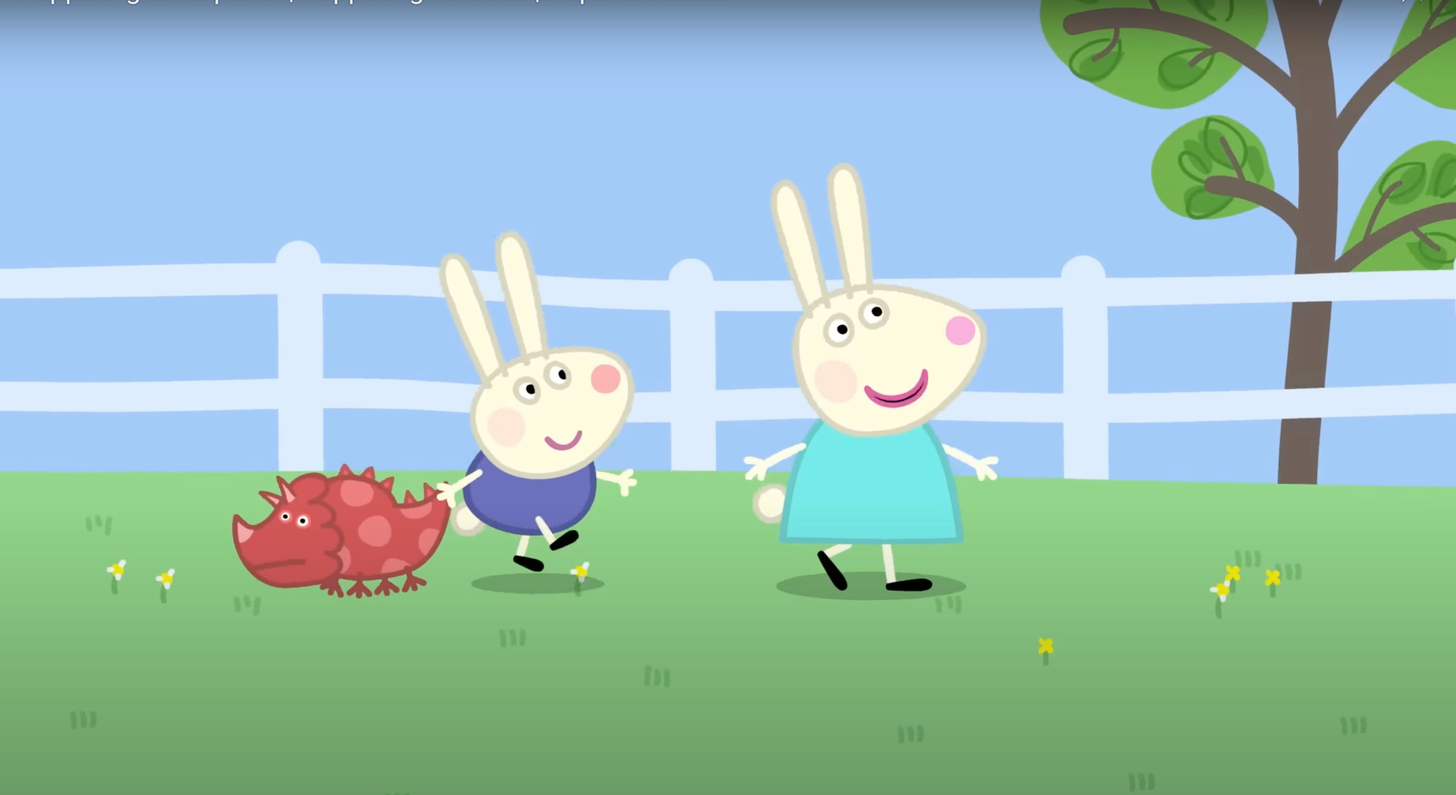 Peppa Pig y George Pig van a cenar a casa de Rebeca Liebre