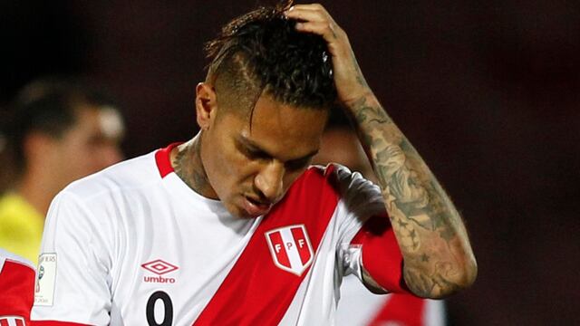 Paolo Guerrero lamenta resultado de Peru.