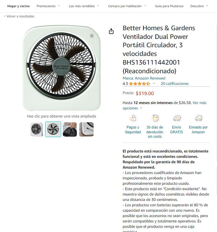 Ventiladores baratos que puedes comprar en Amazon