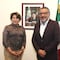 Horacio Duarte respalda a Delfina Gómez como candidata de Morena a la gubernatura del Estado de México y se reúne con ella