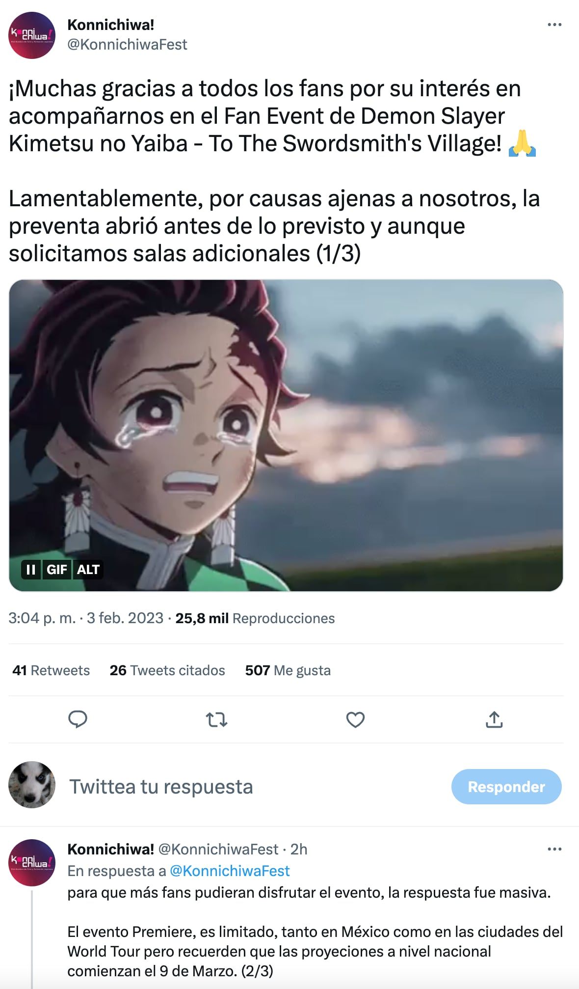 Konnichiwa! sobre la preventa de Demon Slayer
