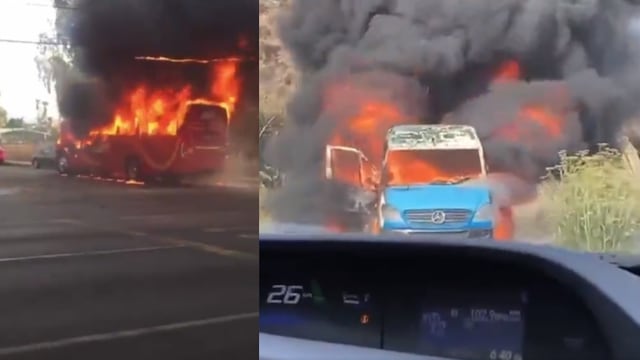 ¿Qué pasa en Tijuana? Queman unidades de transporte público en Tijuana, Mexicali y Tecate