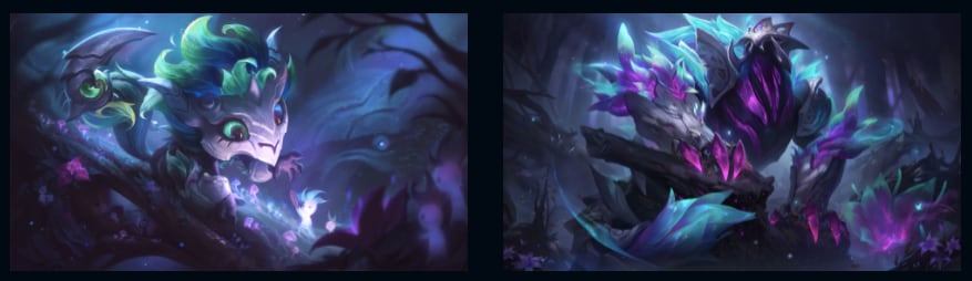 Gnar Bosqueviejo y Rek'Sai Bosqueviejo en League of Legends